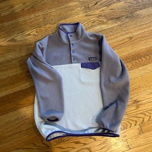 Patagonia synchilla purple color block medium